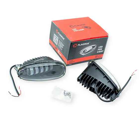 Фара противотуманная Lanos LED 50W 5 диодов металлический корпус (к-кт 2 шт) Мукачево