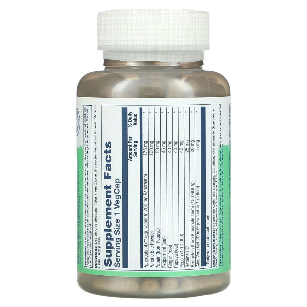 Ферменти Solaray Super Digestaway 180 вег капс Київ - фото 2