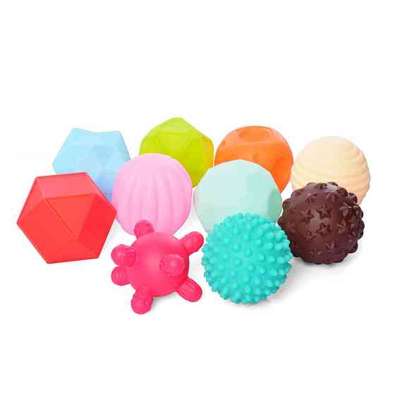 Дитяча іграшка для купання "М'ячики" 19012, 10 штук Вінниця