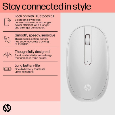 Мишка HP 240 Bluetooth White (793F9AA) Вінниця - фото 8