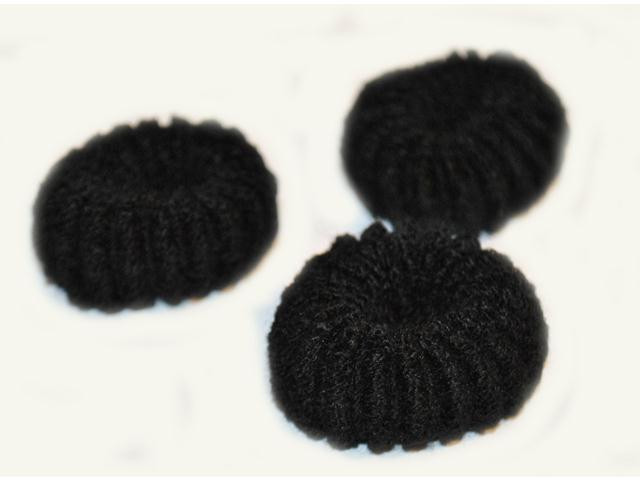 Гумочки для волосся чорного кольору 100 шт Київ - фото 1