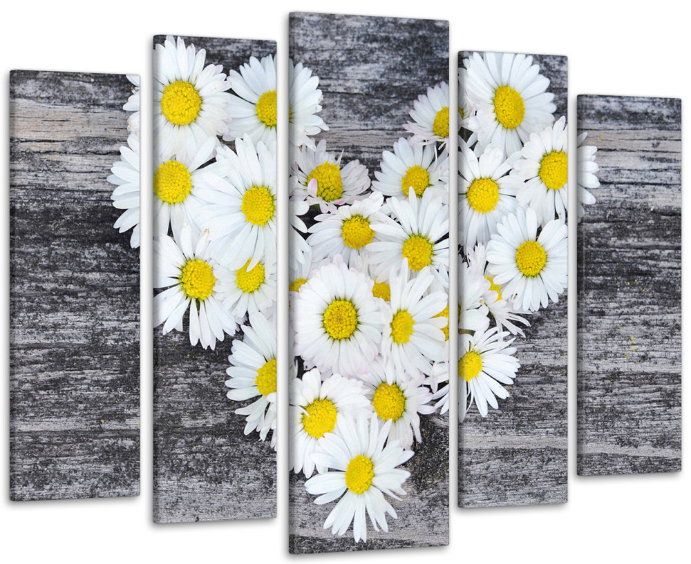 Модульна картина Ромашки Серце Art-70_5 Київ - фото 1