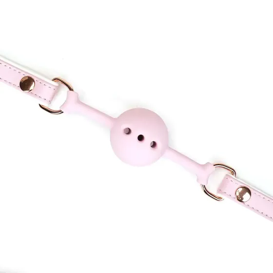 Кляп Liebe Seele White & Pink Fairy Goat Leather Ball Gag Львів