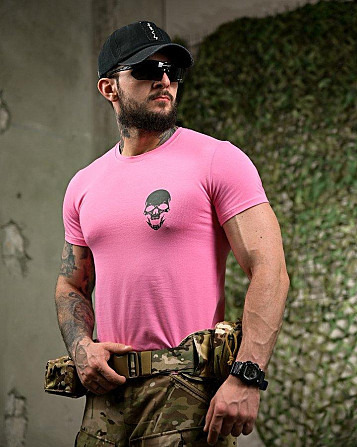 Бавовняна футболка AK-47 pink ПП7757 Київ - фото 4
