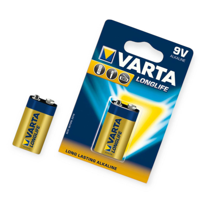 Батарейка "КРОНА" лужна 9.0V прямокутна Varta Longlife Extra Alkaline блістер Мукачево - фото 1