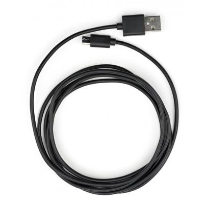 Дата кабель USB 2.0 AM to Micro 5P PVC 1.8m black Vinga (VCPDCM1.8BK) Вінниця - фото 1