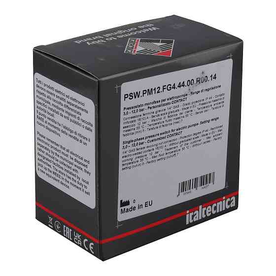 Реле тиску Italtecnica  PM-12 G Тернопіль