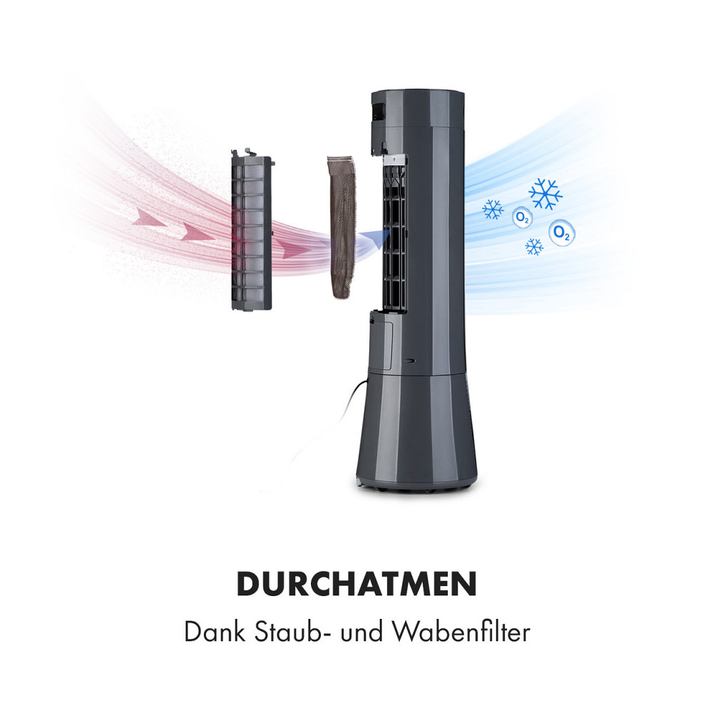 Воздухоохладитель Skyscraper Frost 45 Вт 7 литров 2 холодных пакета мобильный серый (Германия, читать Ровно - изображение 5