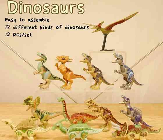 Конструктор Jurassic Park парк динозаврів 12 шт. блоків lego. Харків