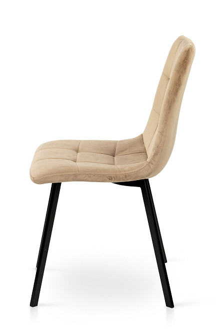Стілець Ментос чорний/ велюр бежевий Київ - фото 3