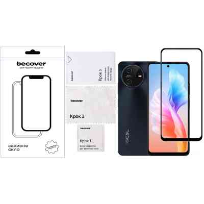Стекло защитное BeCover Oscal Tiger 12 6.78" Black (711579) Винница