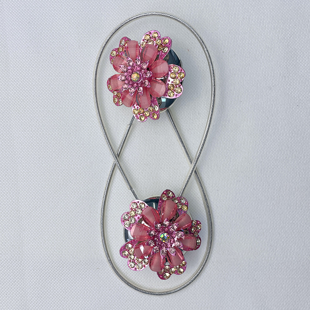 Магніти для штор та гардин "Flowers" набір 2 шт Рожевий (81-225) Київ - фото 6