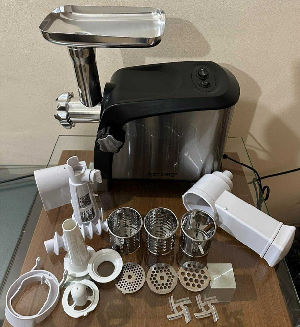 Мясорубка с терками и соком 3в1 Rainberg 3800Вт. Киев - изображение 1