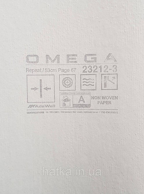 Шпалери вінілові на флізеліні AdaWall Omega1.06х10 під штукатурку кора дерева щільні сірі з глянцем 23212-3 Київ - фото 3