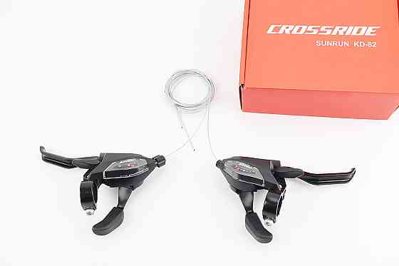 Перемикачі (моноблок) 3x7 швидкості, чорні SL-KD-82 Київ