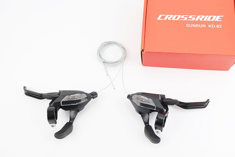 Перемикачі (моноблок) 3x7 швидкості, чорні SL-KD-82 Київ - фото 1