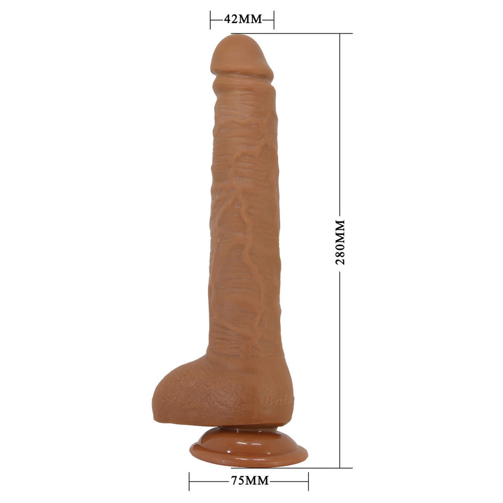 Фаллоимитатор на присоске Baile Beautiful DICK 11'' Flesh, BW-008038NR-1 Sex Aura Киев - изображение 10