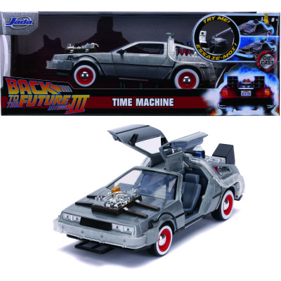 Машина Jada металева Назад у майбутнє 3 Машина часу (1989) зі світловим ефектом 1:24 (253255027) Вінниця - фото 9