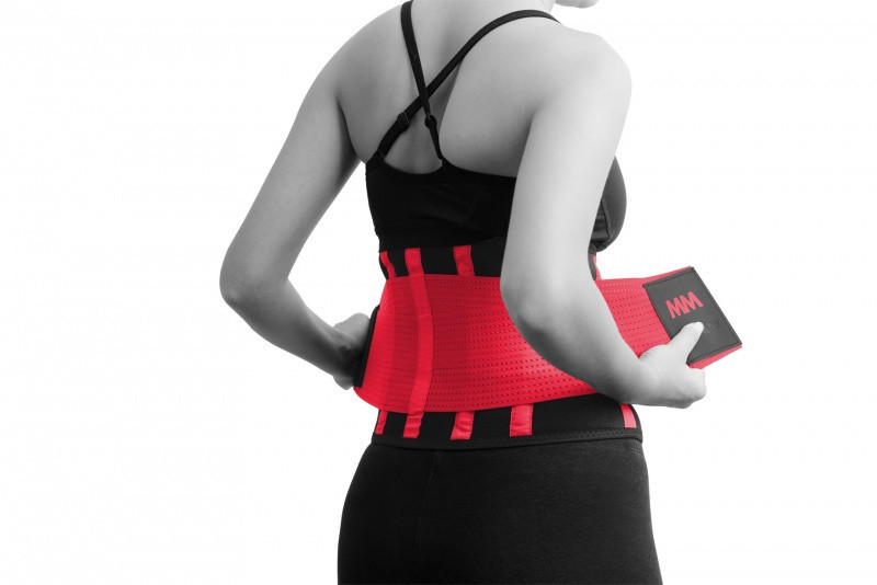 Пояс компресійний MadMax MFA-277 Slimming belt Black/rubine red M Кам'янське - фото 1