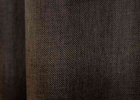 Комплект коротких штор VR-Textil Лен Мешковина № 107ш 130х170 см 2 шт Венге (35-0130) Киев