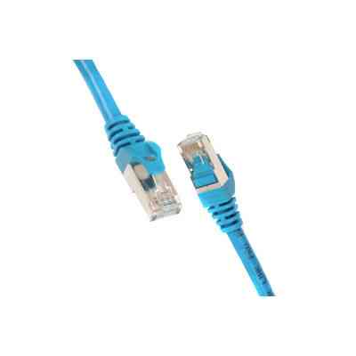 Патч-корд 1м S/FTP Cat 6 CU PVC 26AWG 7/0.16 blue 2E (2E-PC6SFTPCOP-100BL) Винница