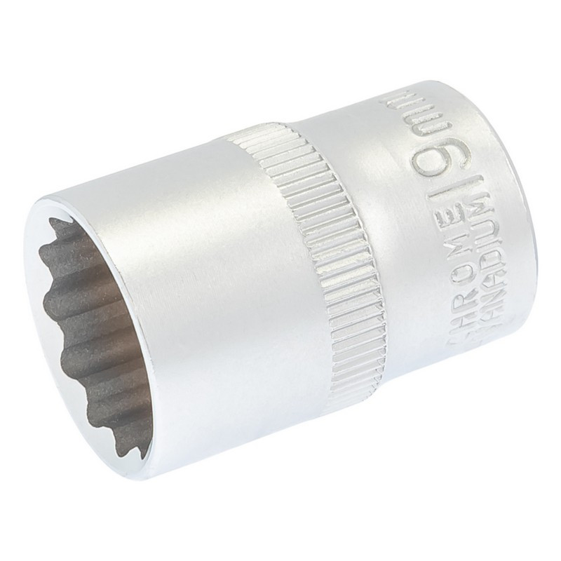 MASTERTOOL Головка торцева MASTERTOOL 12-гранна ½" 19 мм L 40 мм CrV 78-0619 Коломыя - изображение 1