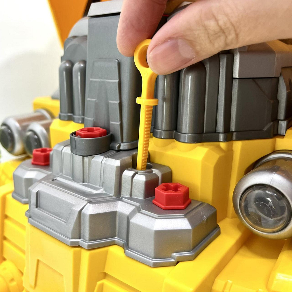 Машина-конструктор 59 деталей звук підсвічування Жовтий (D001-1) Чернигов - изображение 2