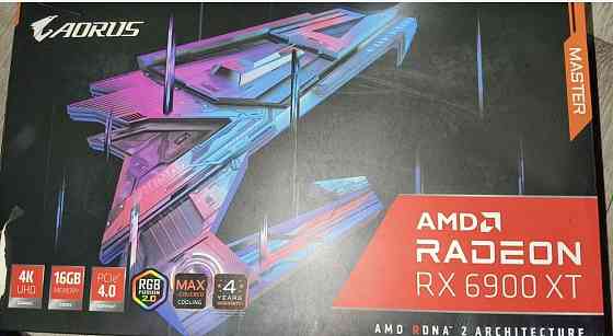 Продам в идеале  редкую видеокарту RX 6900xt Aorus Master. Киев
