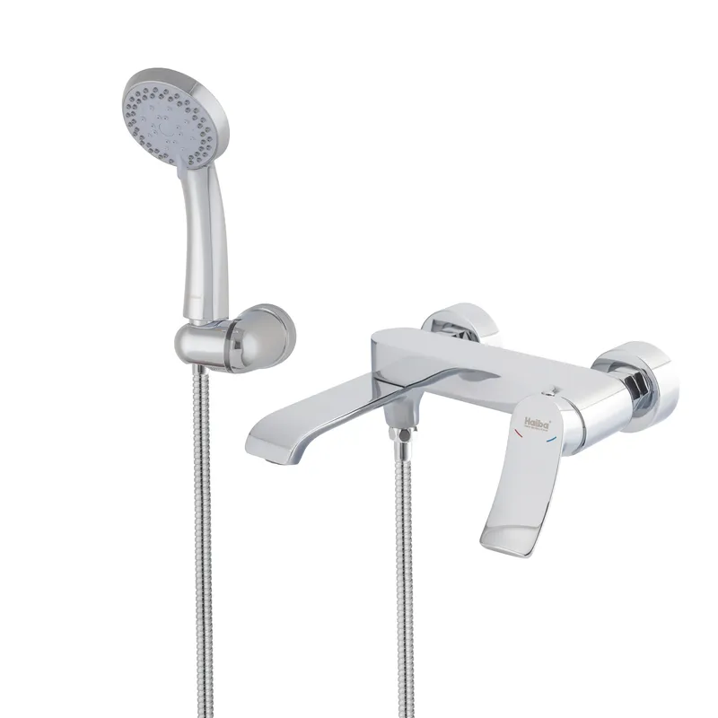 Змішувач для ванни Haiba Bolero 009 з коротким виливом та поворотним перемикачем (HB9578) Харків - фото 1