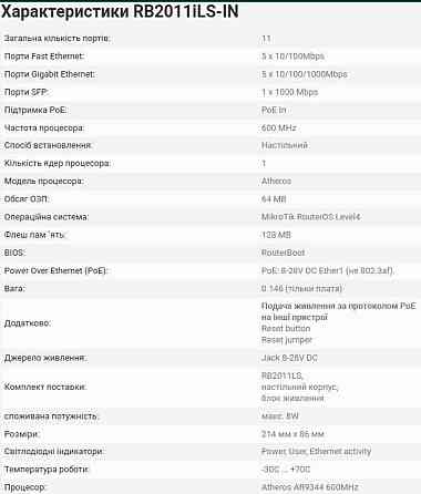 Мережеве обладнання MikroTik Router BOARD RB5009UG+ S +IN Нові! Київ