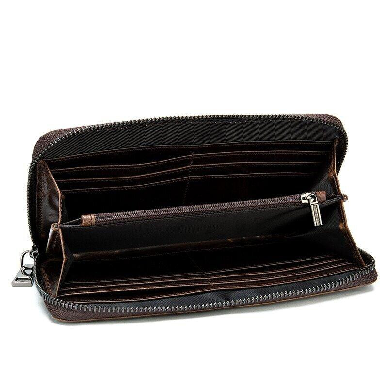 Мужской клатч с силуэтом каймана Коричневый (Vintage) Киев - изображение 10