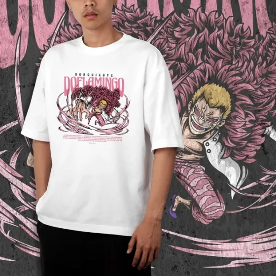 Футболка для подростка мальчика с принтом Ван Пис D. Doflamingo WE Размер 160 Anime10233 Днепр