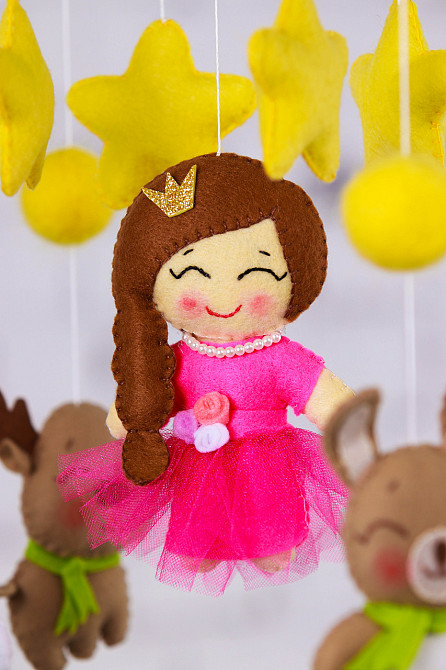 Мобіль на ліжечко WoollyFox "Принцеса" Київ - фото 6