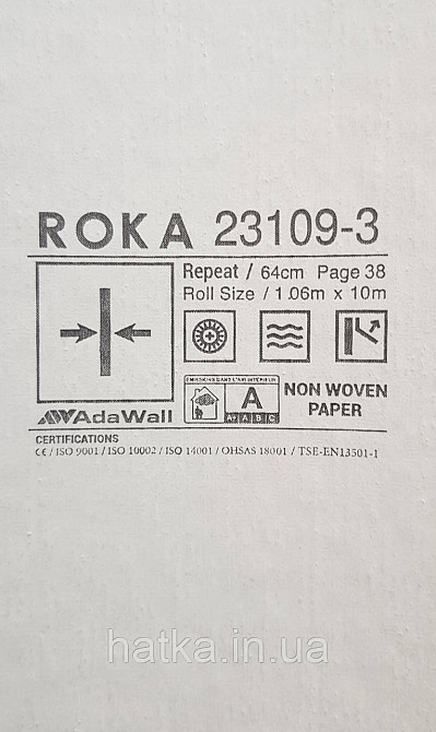 Шпалери вінілові на флізеліні AdaWall Roka 1.06х10 точки смужки абстракція сріблясті на сірому 23109-3 Київ - фото 3