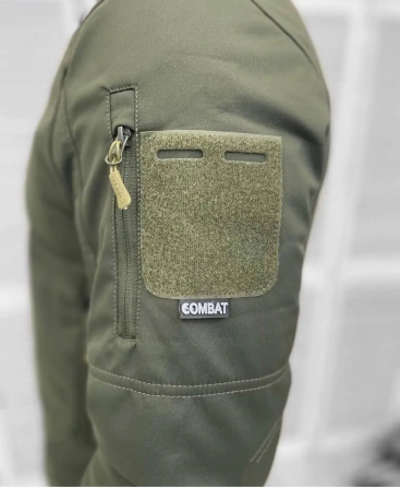 Армійська тактична куртка Combat (тканина soft-shell) на флісі Оливковий M Вінниця - фото 7