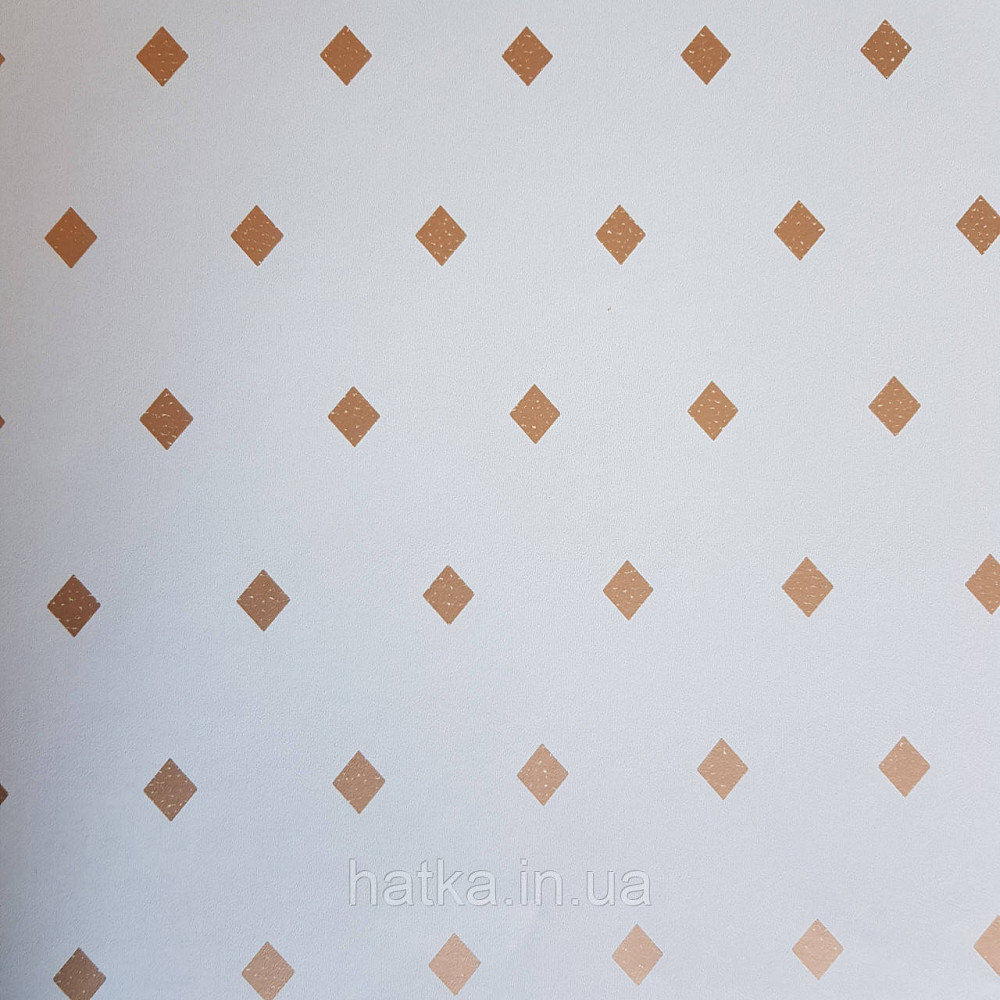 Шпалери вінілові на флізелін Caselio Mystery 0.53х10 м дитячі геометрія яскраві ромби золотисті на салатовому Київ - фото 1