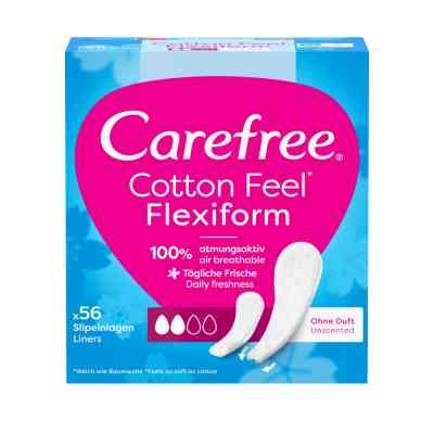 Ежедневные прокладки Carefree Cotton Feel Flexiform Без аромата 56 шт. (3574661482194) Винница