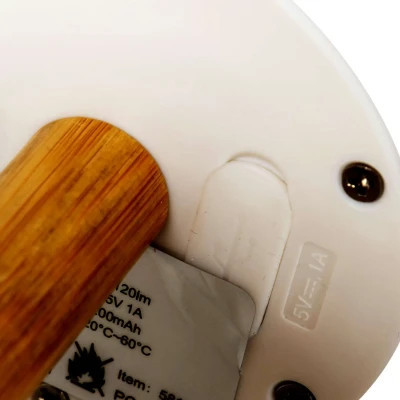 Ліхтар Bo-Camp Cambridge Rechargeable 200 Lumen Bamboo/White (5818792) Вінниця - фото 3