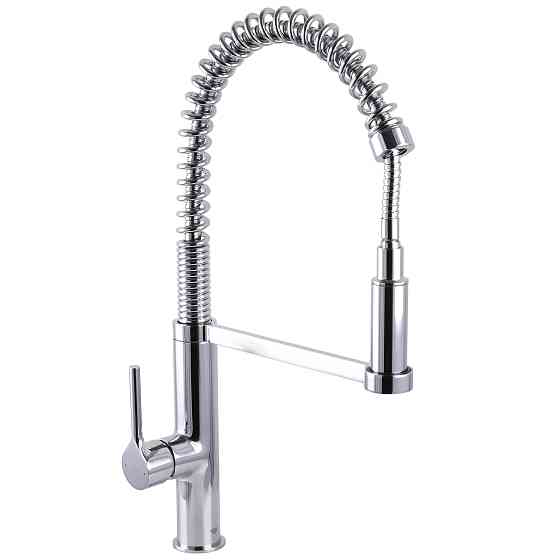Змішувач для кухні TOPAZ SARDINIA TS-08401-H71 Гнучкий вилив на пружині, з душовою насадкою Луцьк