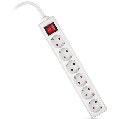 Сетевой фильтр питания REAL-EL RS-6 Protect M 3m, white (EL122300033) Винница - изображение 6