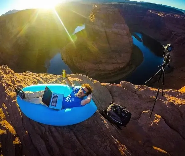 Ламзак надувной диван гамак матрас лежак Lamzac для отдыха, пляжа, природы 200х60 см Коломия - фото 8