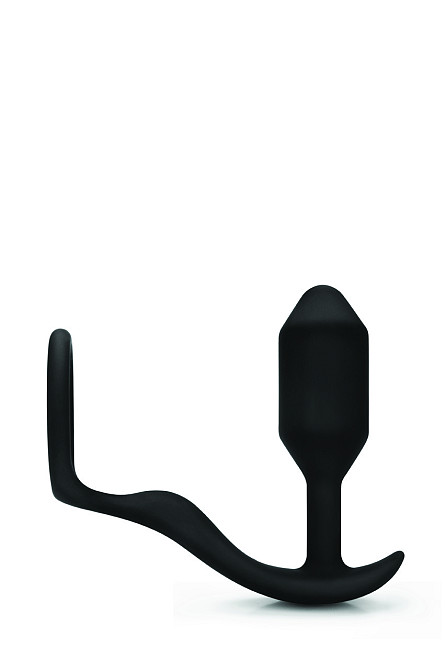 Анальная пробка с эрекционным кольцом Snug & Tug B-Vibe, силиконовая, черная Sex Aura Киев - изображение 2