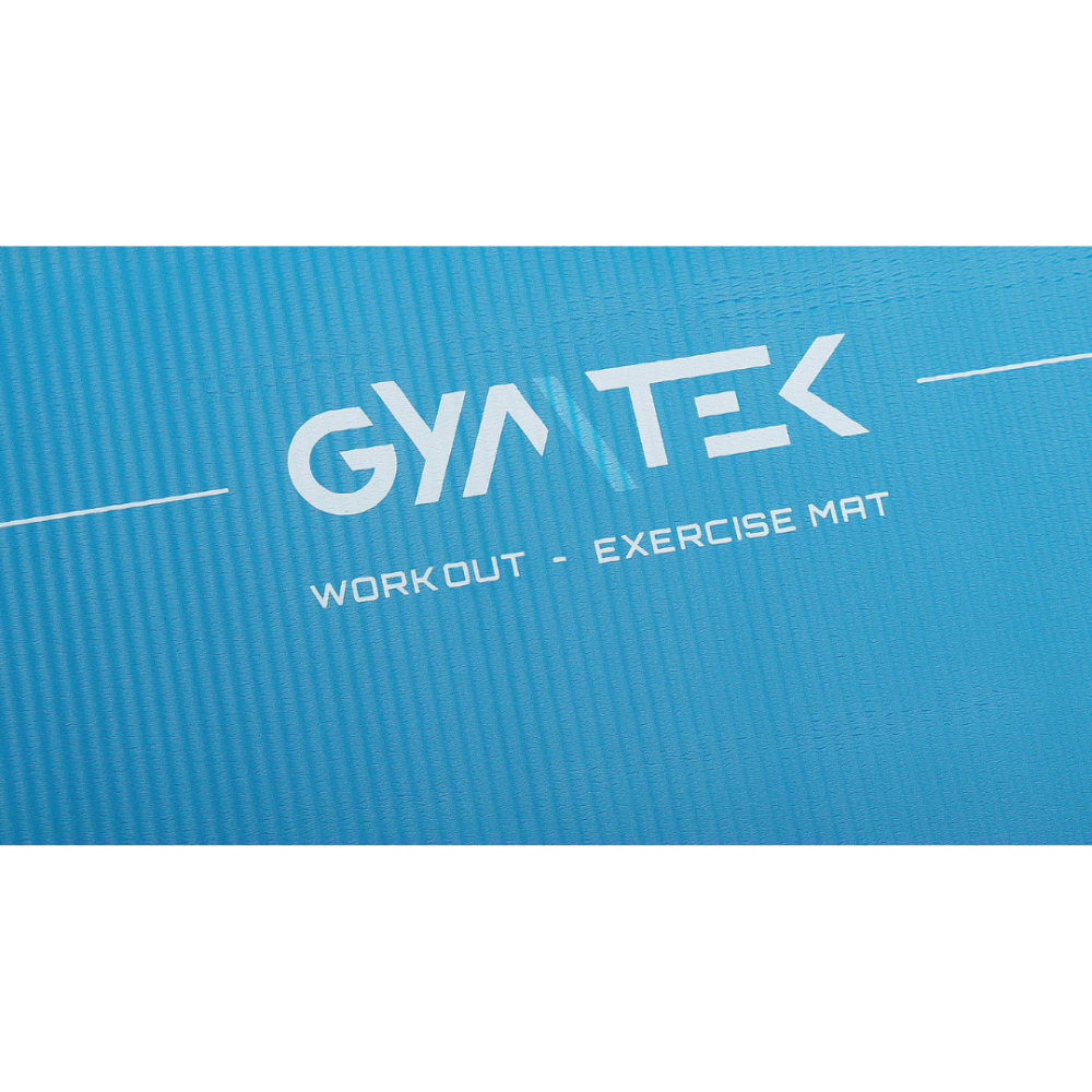 Килимок (мат) для фітнесу та йоги Gymtek NBR 1,5см голубий Київ - фото 3