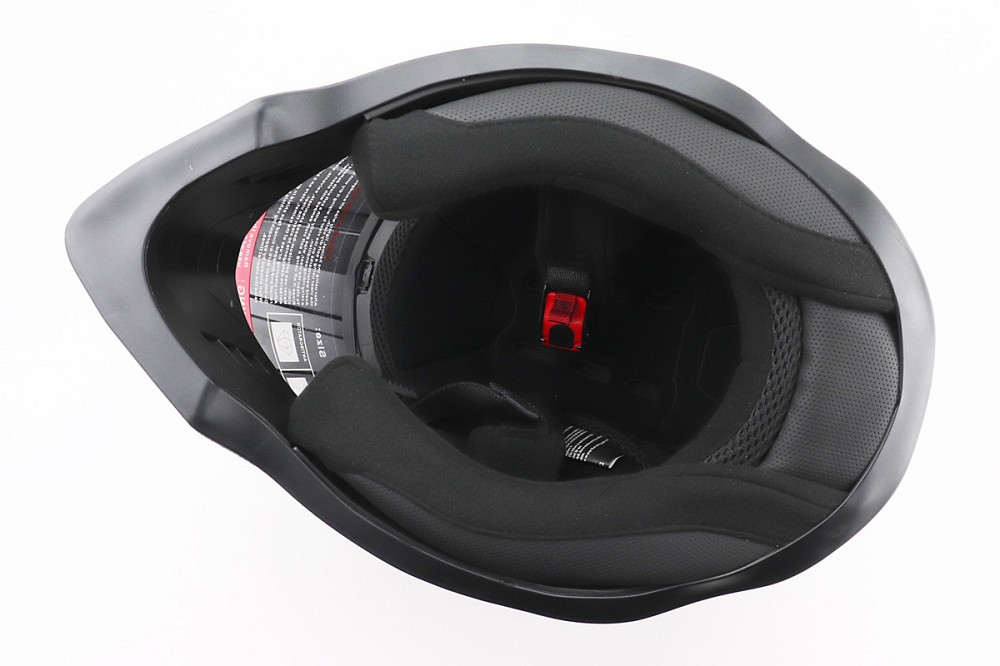 Шолом кросовий/ендуро/АТV зі склом BLD-819-7 L (59-60см), ЧОРНИЙ/СІРО-ЧЕРВОНИЙ Київ - фото 6