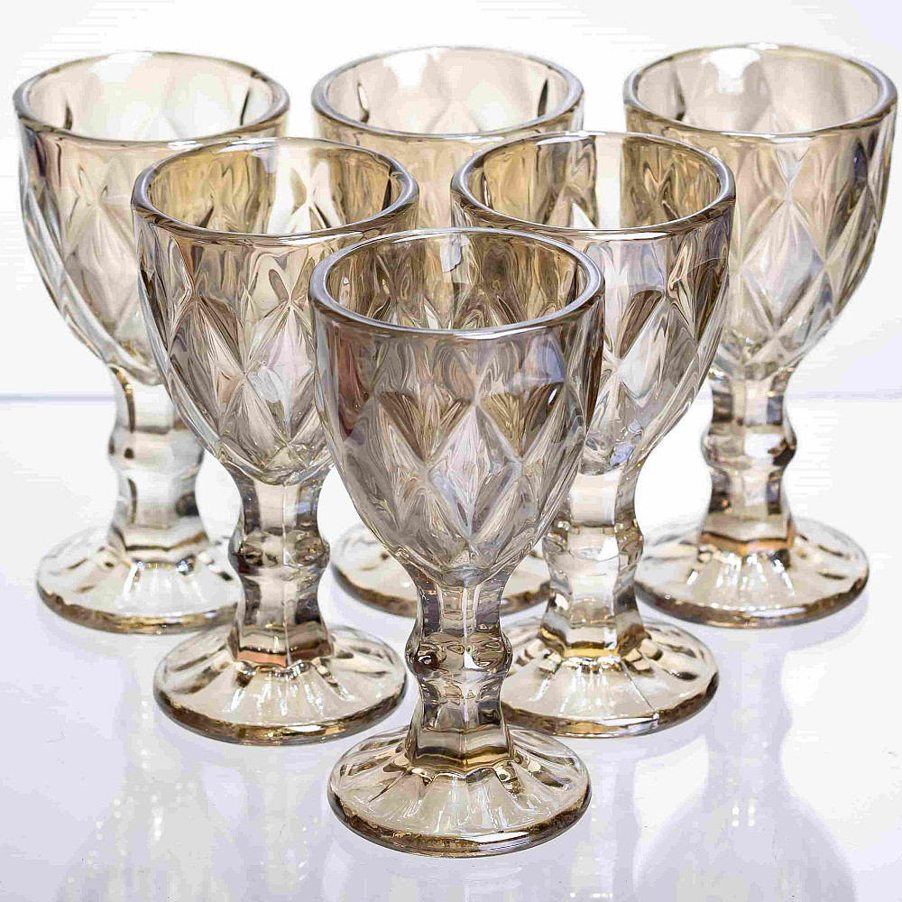 Набір чарок Citrine 40 мл HP-19-284 6шт прозорий келих для міцних напоїв і шотів Коломия - фото 1