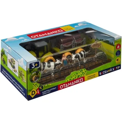 Ігровий набір Otamanko Веселий хутір (трактор із причепом для колод, фермер із коровами) (8806) Вінниця - фото 2