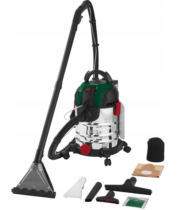 Пилосос промисловий 20 літрів для сухого та вологого прибирання Parkside (PWS 20 C2) 1600 Вт Нововолинськ - фото 2