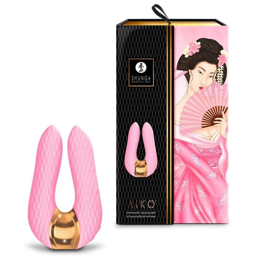 Вібратор для клітора Shunga Aiko, рожевий, 10.5 см х 6.5 см Sex Aura Київ - фото 7