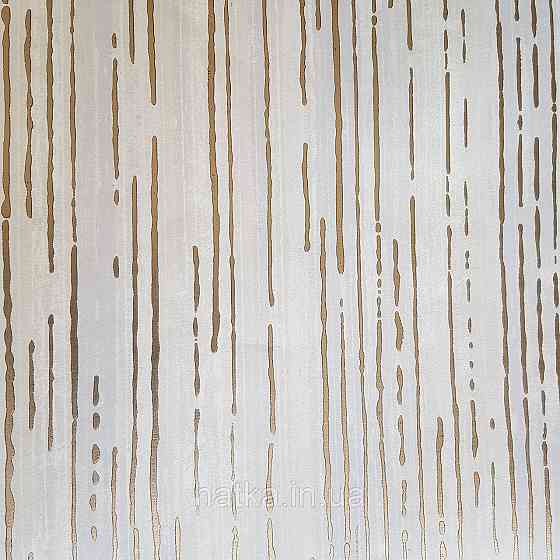 Шпалери флізелінові еко Galerie Metallic FX 0,53Х10 вертикальні смужки структурні золотисті піщані сірі Київ