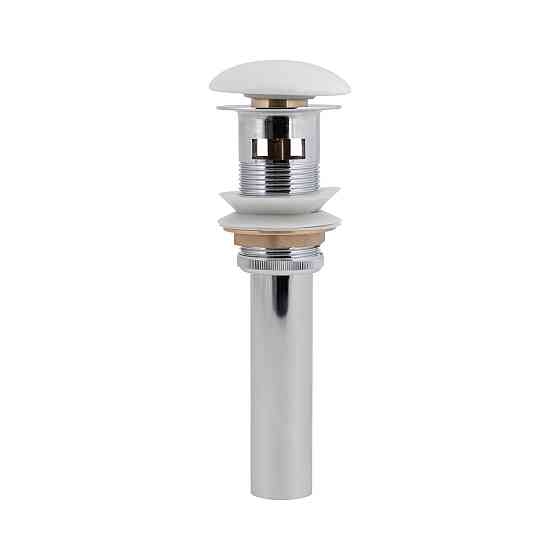 Донний клапан для раковини Qtap PU02O 225х70х70 White з переливом Київ